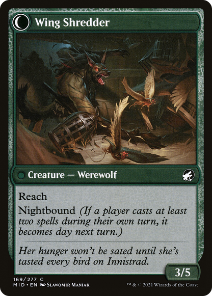 Bird Admirer // Wing Shredder (MID-169) - Innistrad: Midnight Hunt: (Double Faced Transform)