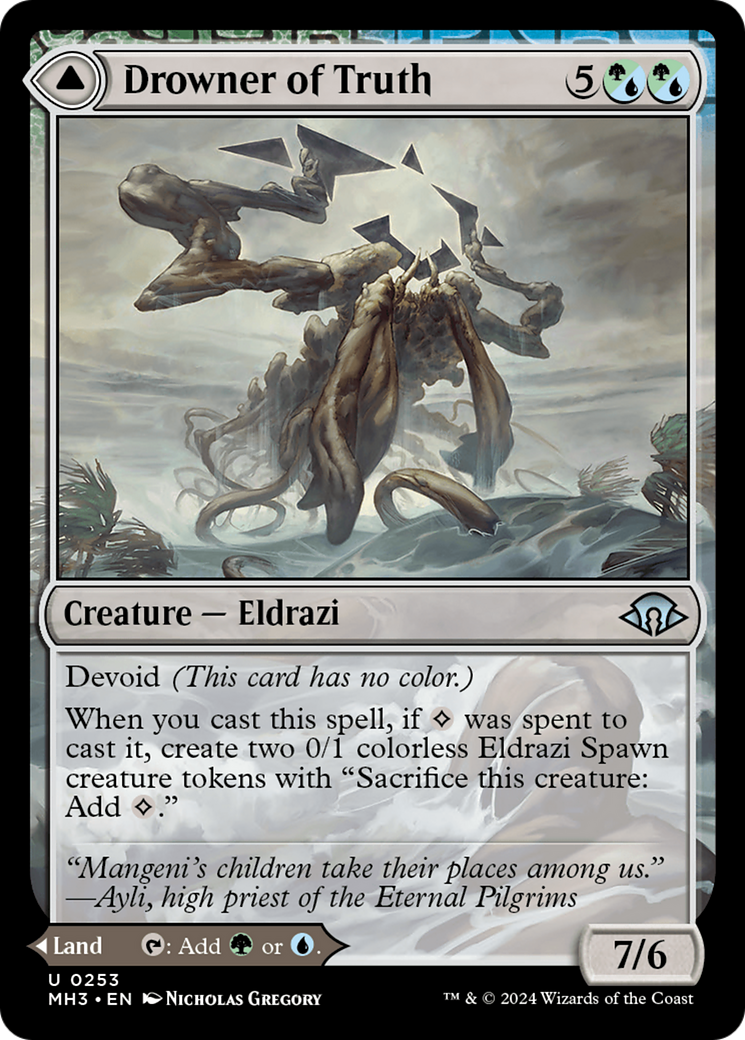 Drowner of Truth // Drowned Jungle (MH3-253) - Modern Horizons 3: (devoid)