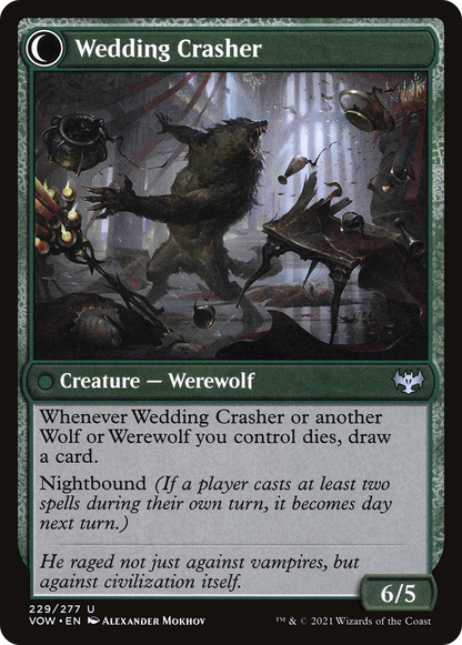 Wolfkin Outcast // Wedding Crasher (VOW-229) - Innistrad: Crimson Vow: (Double Faced Transform)
