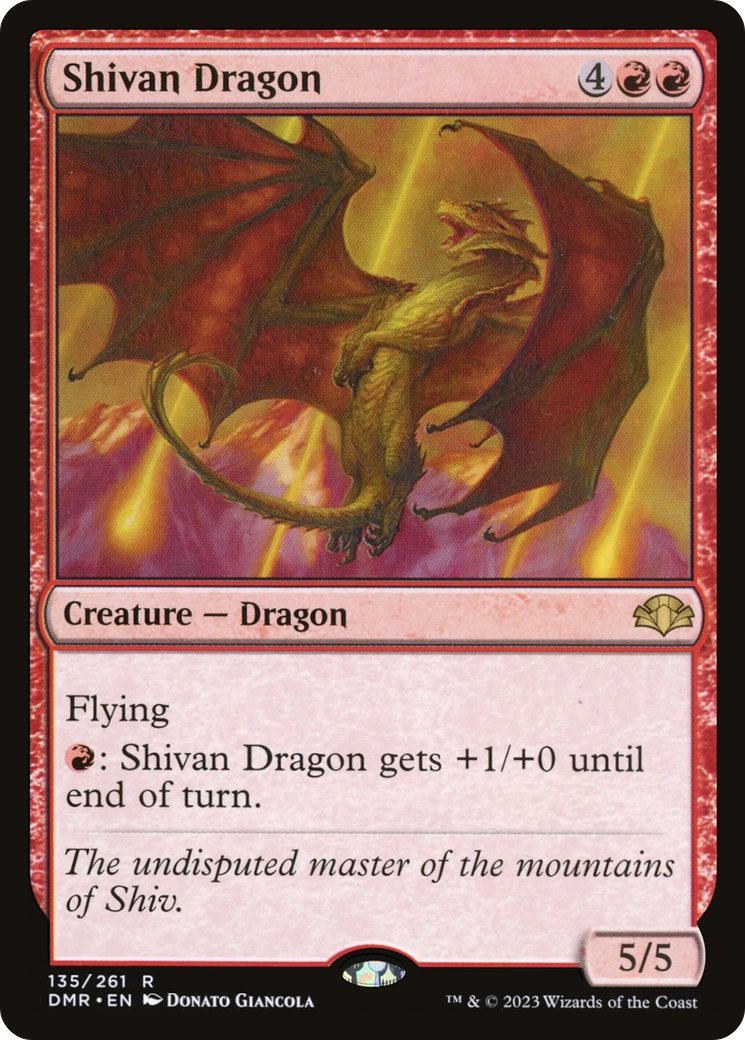 Shivan Dragon (DMR-135) - Dominaria Remastered Foil