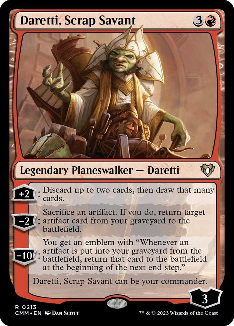 Daretti, Scrap Savant (CMM-213) - Commander Masters