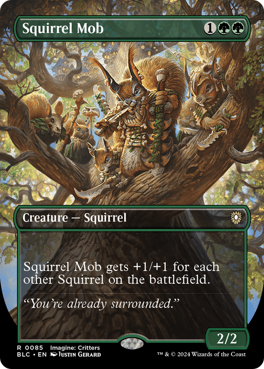 Squirrel Mob (BLC-085) - Bloomburrow Commander (Borderless)