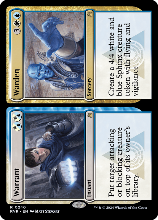Warrant // Warden (RVR-240) - Ravnica Remastered