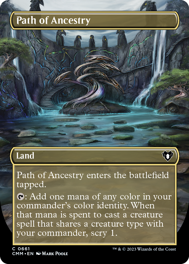 Path of Ancestry (CMM-661) - Commander Masters (Borderless) Foil