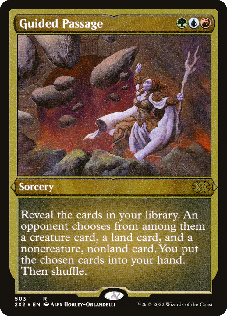 Guided Passage (Foil Etched) (2X2-503) - Double Masters 2022 Foil
