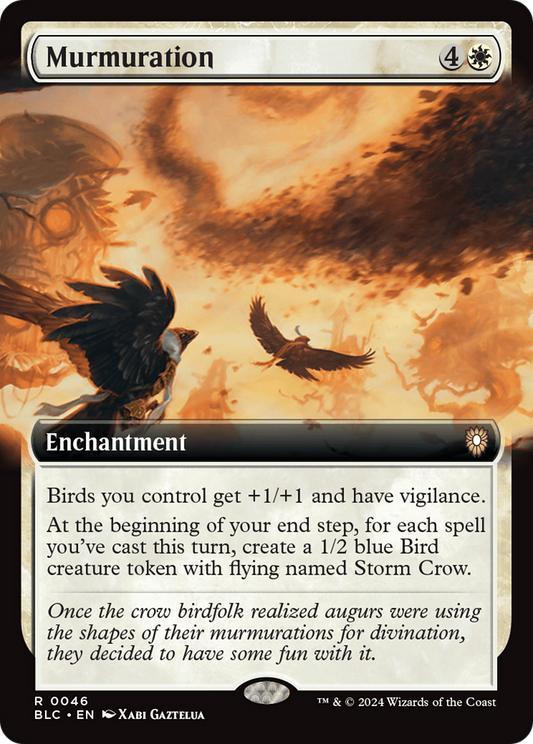 Murmuration (BLC-046) - Bloomburrow Commander: (Extended Art)