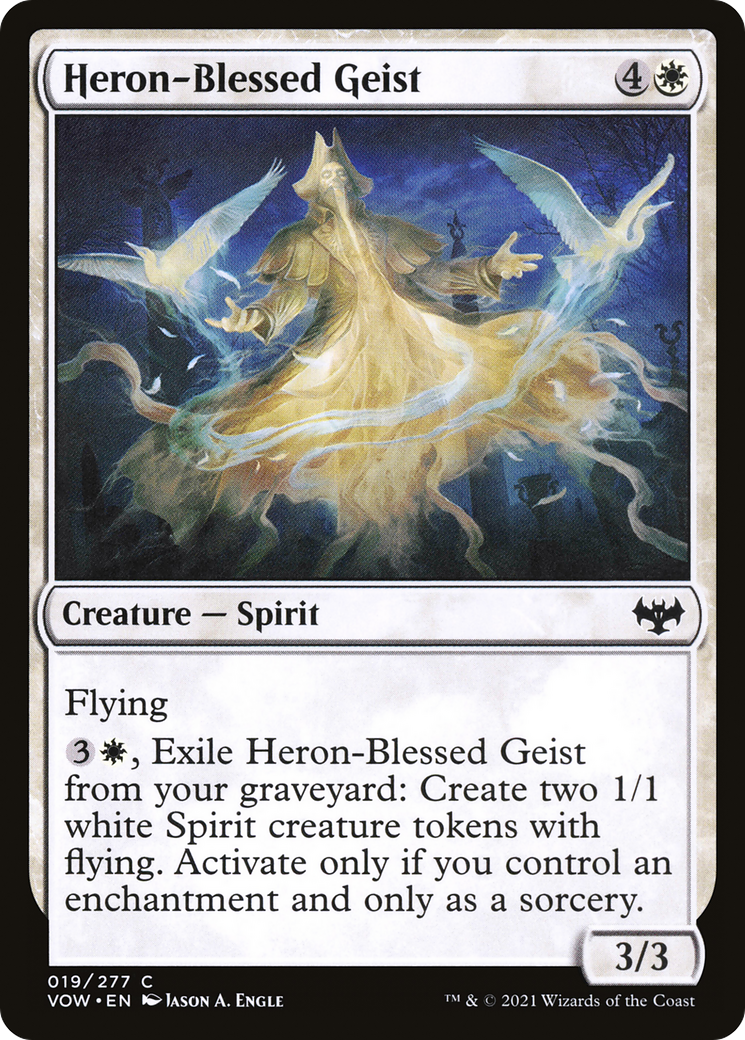 Heron-Blessed Geist (VOW-019) - Innistrad: Crimson Vow