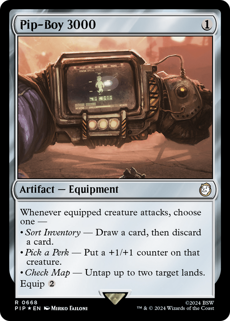 Pip-Boy 3000 (PIP-668) - Fallout Foil