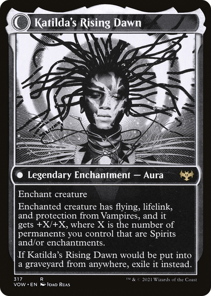Katilda, Dawnhart Martyr // Katilda's Rising Dawn (VOW-317) - Innistrad: Crimson Vow: (Showcase, Double Faced Transform) Foil