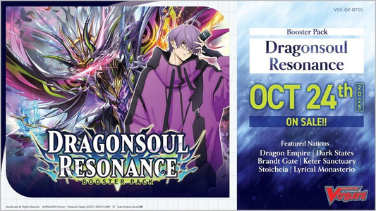 PREORDER! Cardfight!! Vanguard: DZ-BT10 Dragonsoul Resonance - Booster Box