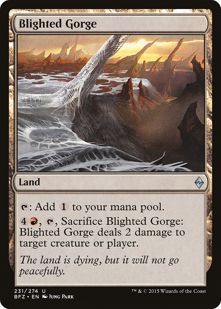 Blighted Gorge (BFZ-231) - Battle for Zendikar
