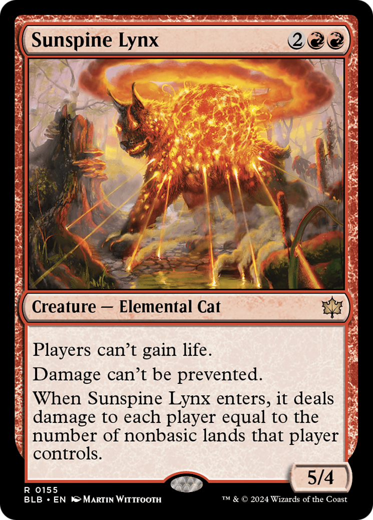 Sunspine Lynx (BLB-155) - Bloomburrow