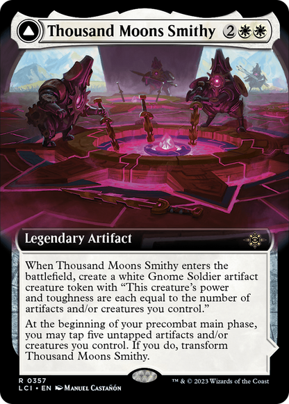 Thousand Moons Smithy // Barracks of the Thousand (LCI-357) - The Lost Caverns of Ixalan: (Extended Art)