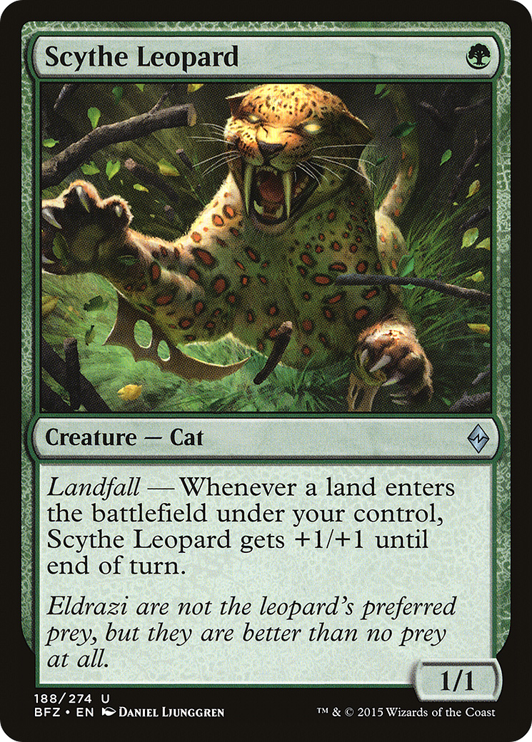 Scythe Leopard (BFZ-188) - Battle for Zendikar