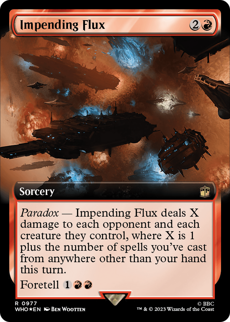 Impending Flux (WHO-977) - Doctor Who: (Extended Art) Foil