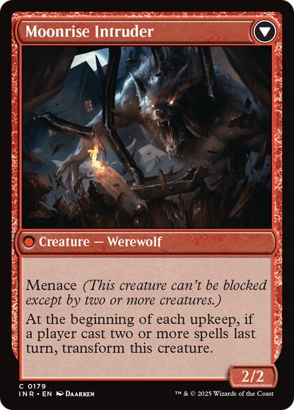Village Messenger // Moonrise Intruder (INR-179) - Innistrad Remastered Foil