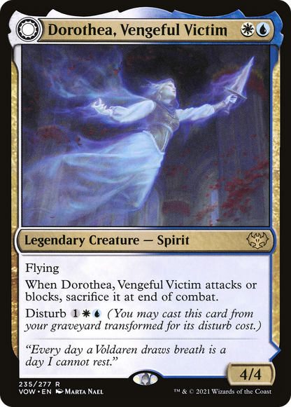 Dorothea, Vengeful Victim // Dorothea's Retribution (VOW-235) - Innistrad: Crimson Vow: (Double Faced Transform) Foil