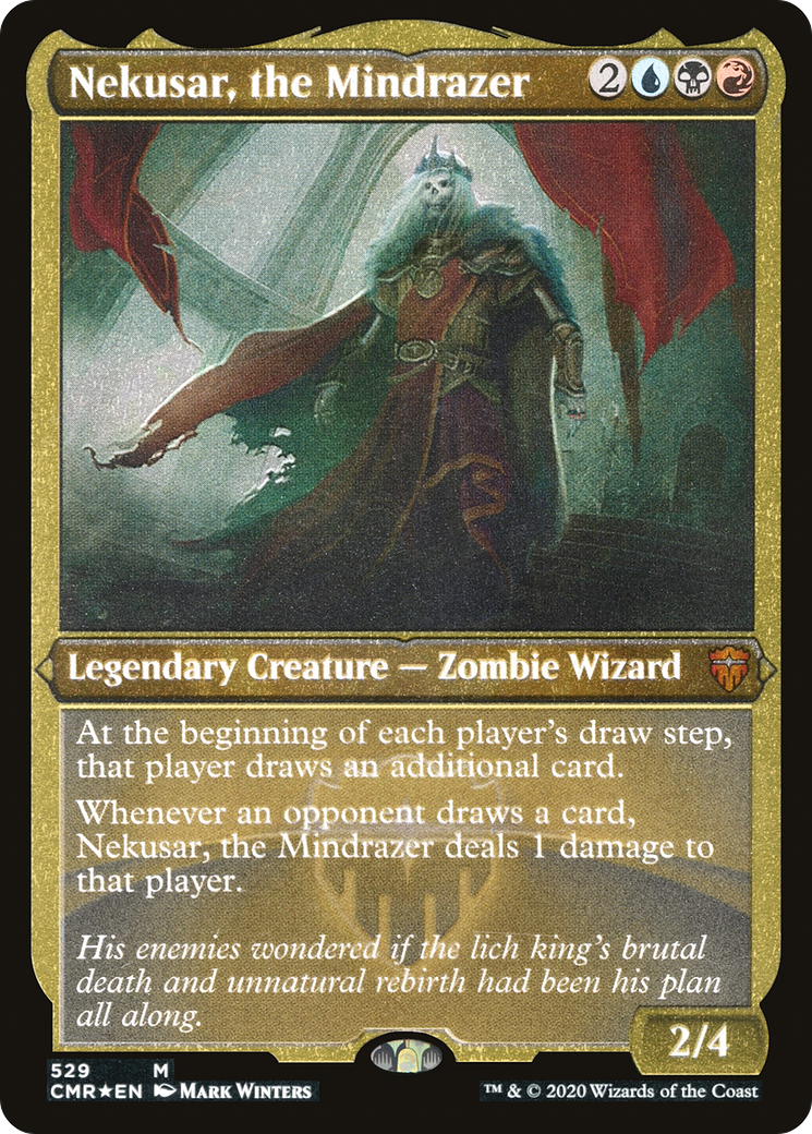 Nekusar, the Mindrazer (CMR-529) - Commander Legends Etched Foil