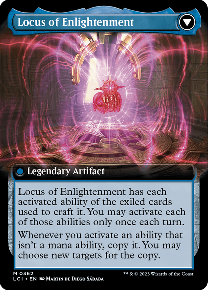 The Enigma Jewel // Locus of Enlightenment (LCI-362) - The Lost Caverns of Ixalan: (Extended Art) Foil