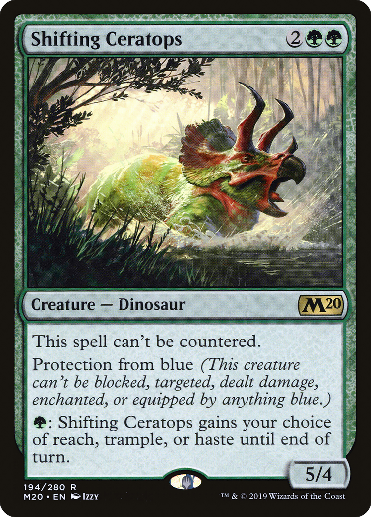 Shifting Ceratops (M20-194) - Core Set 2020 Foil