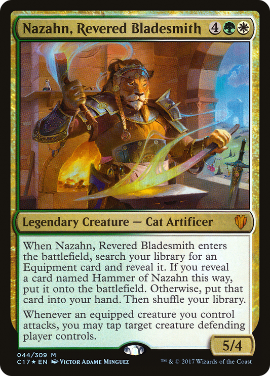 Nazahn, Revered Bladesmith (C17-044) - Commander 2017 Foil