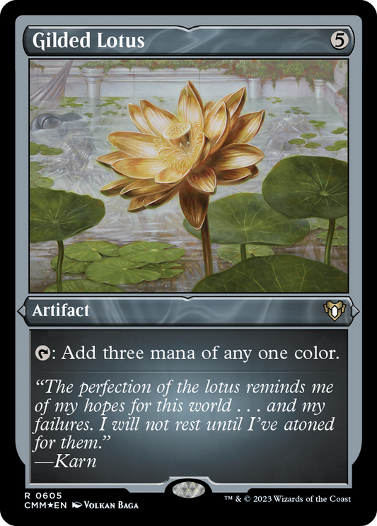 Gilded Lotus (CMM-605) - Commander Masters Etched Foil