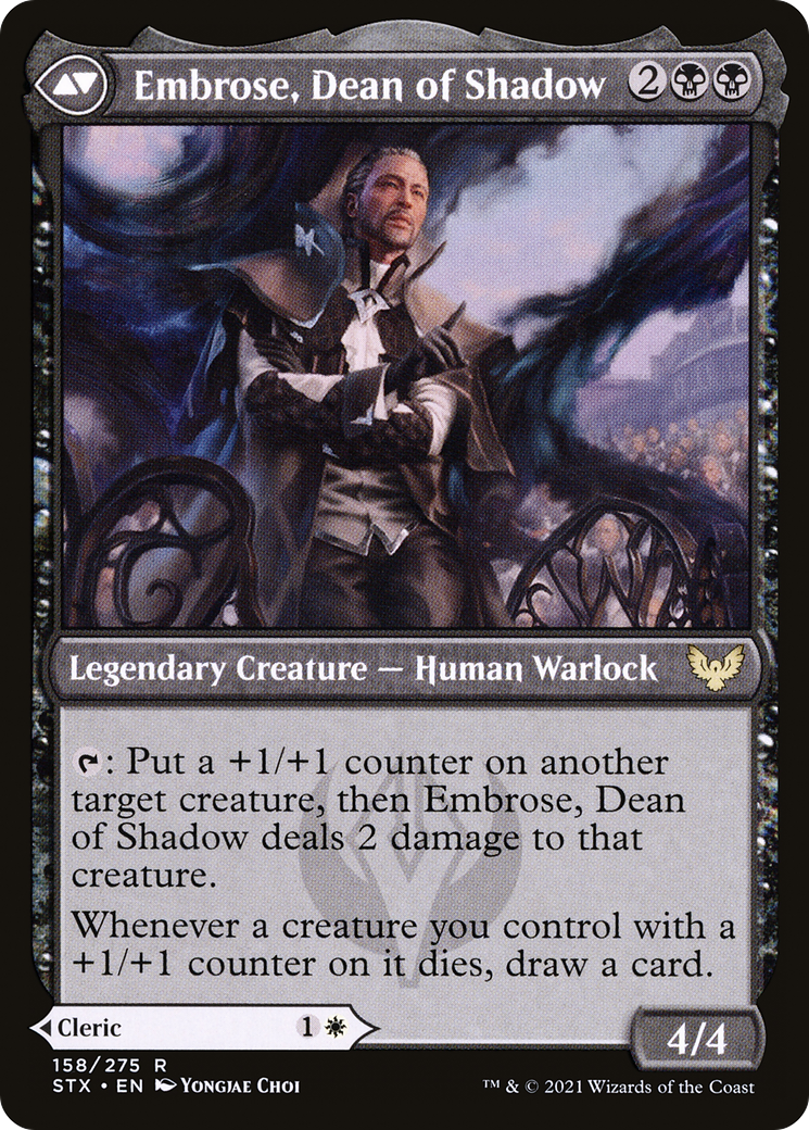 Shaile, Dean of Radiance // Embrose, Dean of Shadow (STX-158) - Strixhaven: School of Mages Foil