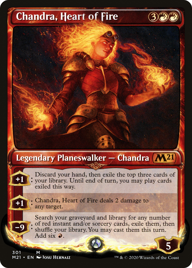 Chandra, Heart of Fire (M21-301) - Core Set 2021: (Showcase)