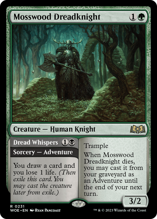 Mosswood Dreadknight // Dread Whispers (WOE-231) - Wilds of Eldraine Foil