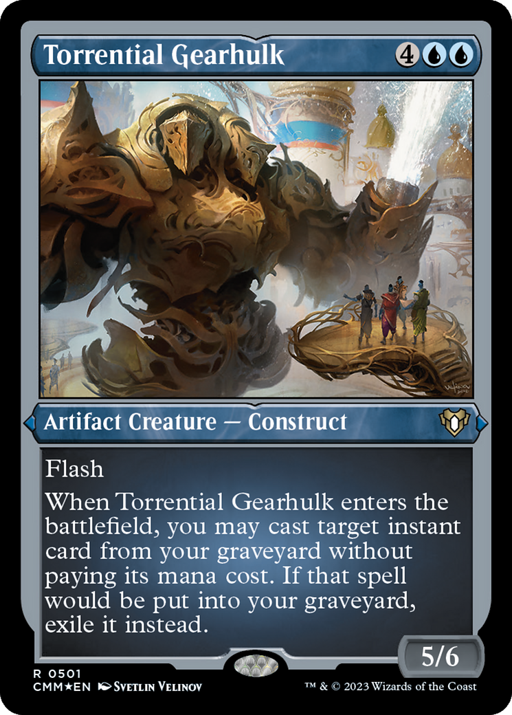 Torrential Gearhulk (CMM-501) - Commander Masters Etched Foil