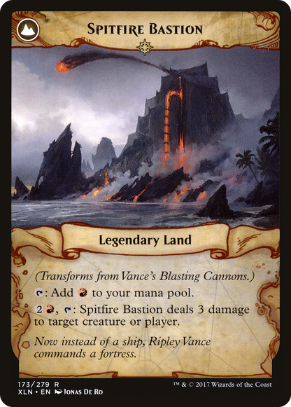 Vance's Blasting Cannons // Spitfire Bastion (XLN-173) - Ixalan: (compasslanddfc) Foil