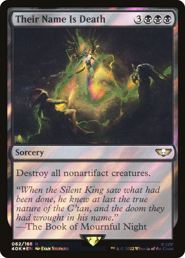 Their Name Is Death (40K-62★) - Warhammer 40,000 Commander Foil
