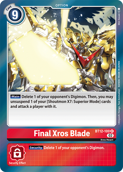 Final Xros Blade / Rare / BT12