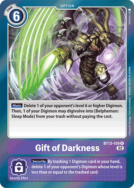 Gift of Darkness / Rare / BT13