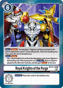 Royal Knights of the Purge / Rare / BT13