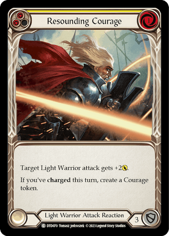 RESOUNDING COURAGE (YELLOW) / Common / DTD (FOIL)