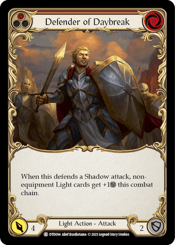 DEFENDER OF DAYBREAK (RED) / Common / DTD