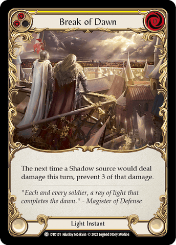 BREAK OF DAWN (YELLOW) / Common / DTD (FOIL)