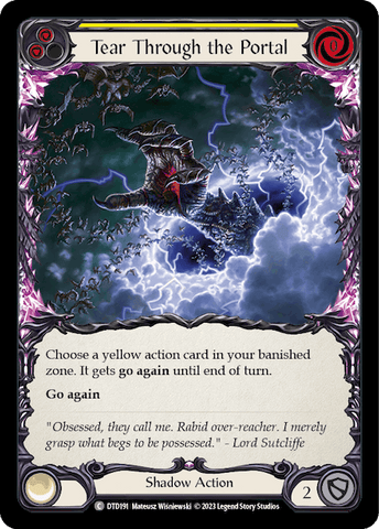 TEAR THROUGH THE PORTAL (YELLOW) / Common / DTD (FOIL)