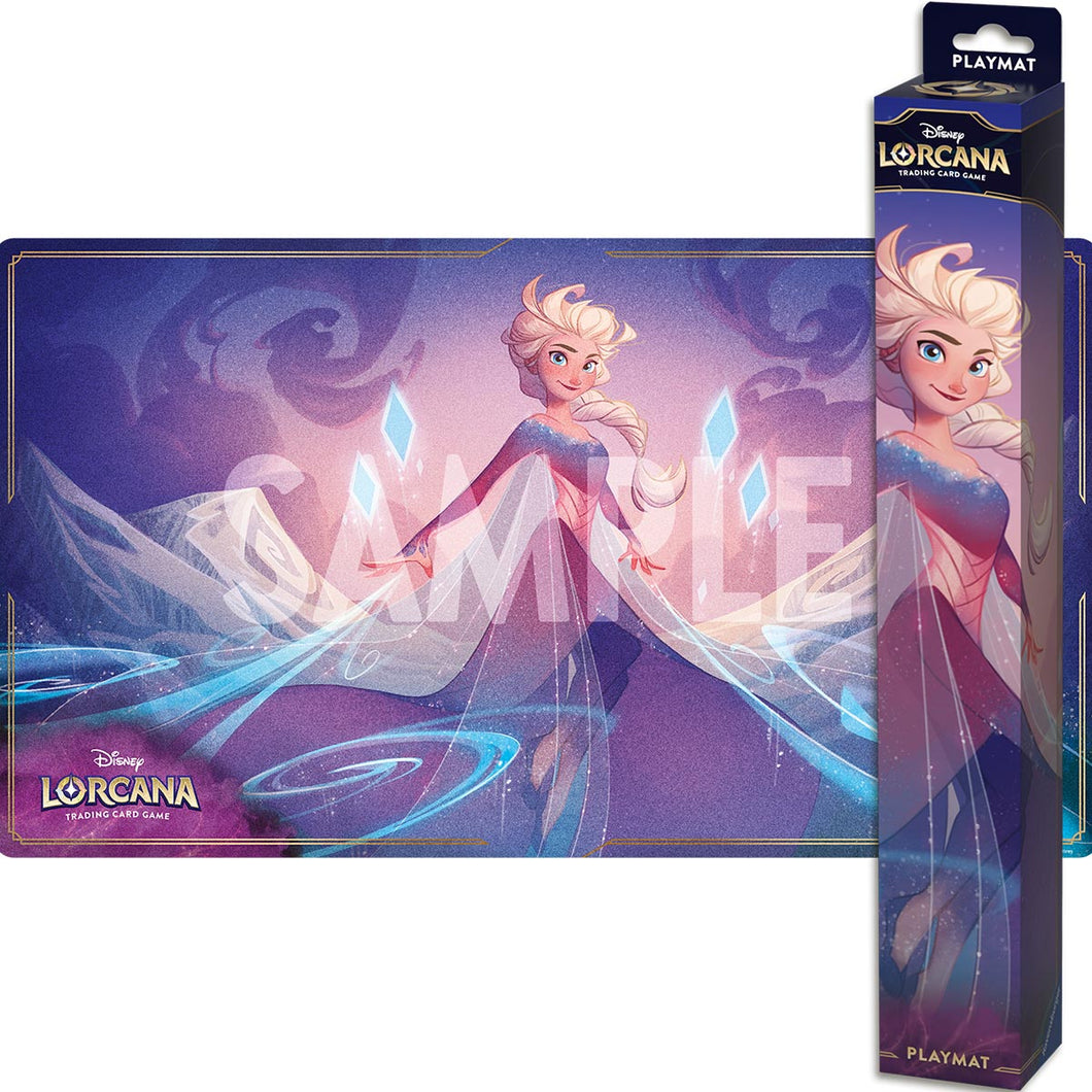 Disney Lorcana TCG: Azurite Sea Playmat Elsa The Fifth Spirit