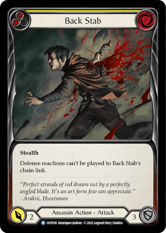 BACK STAB (YELLOW) / Rare / OUT