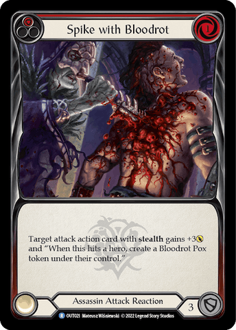 SPIKE WITH BLOODROT (RED) / Rare / OUT