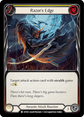 RAZOR'S EDGE (YELLOW) / Common / OUT