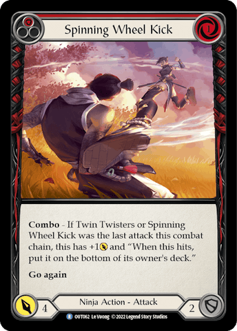SPINNING WHEEL KICK (RED) / Rare / OUT