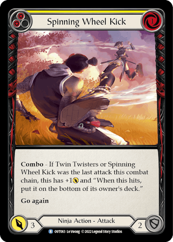 SPINNING WHEEL KICK (YELLOW) / Rare / OUT