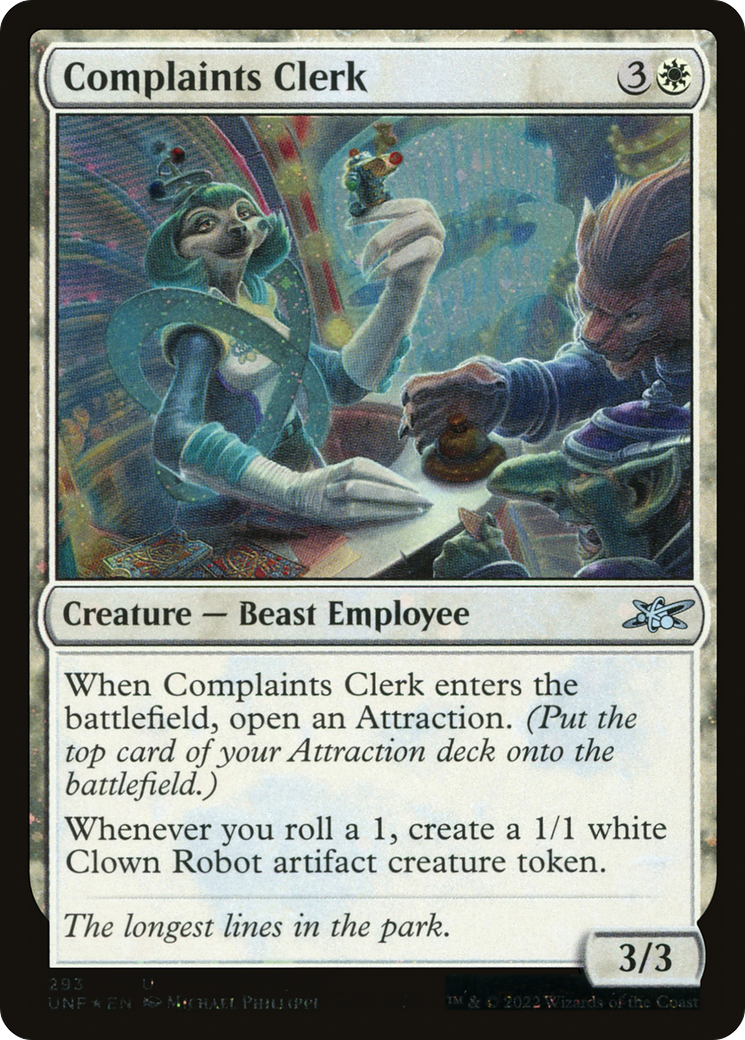 Complaints Clerk (UNF-293) - Unfinity Foil