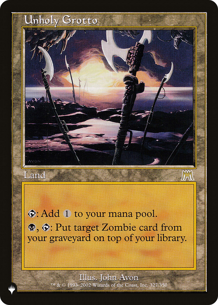 Unholy Grotto (LIST-ONS-327) - The List