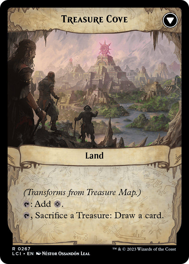 Treasure Map // Treasure Cove (LCI-267) - The Lost Caverns of Ixalan Foil