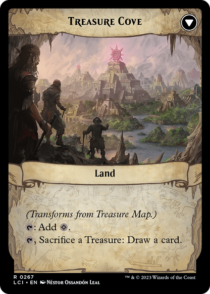 Treasure Map // Treasure Cove (LCI-267) - The Lost Caverns of Ixalan Foil