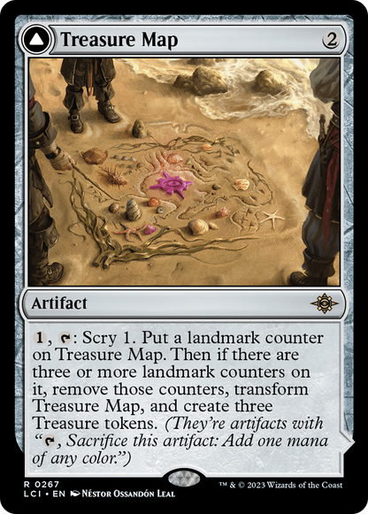 Treasure Map // Treasure Cove (LCI-267) - The Lost Caverns of Ixalan Foil
